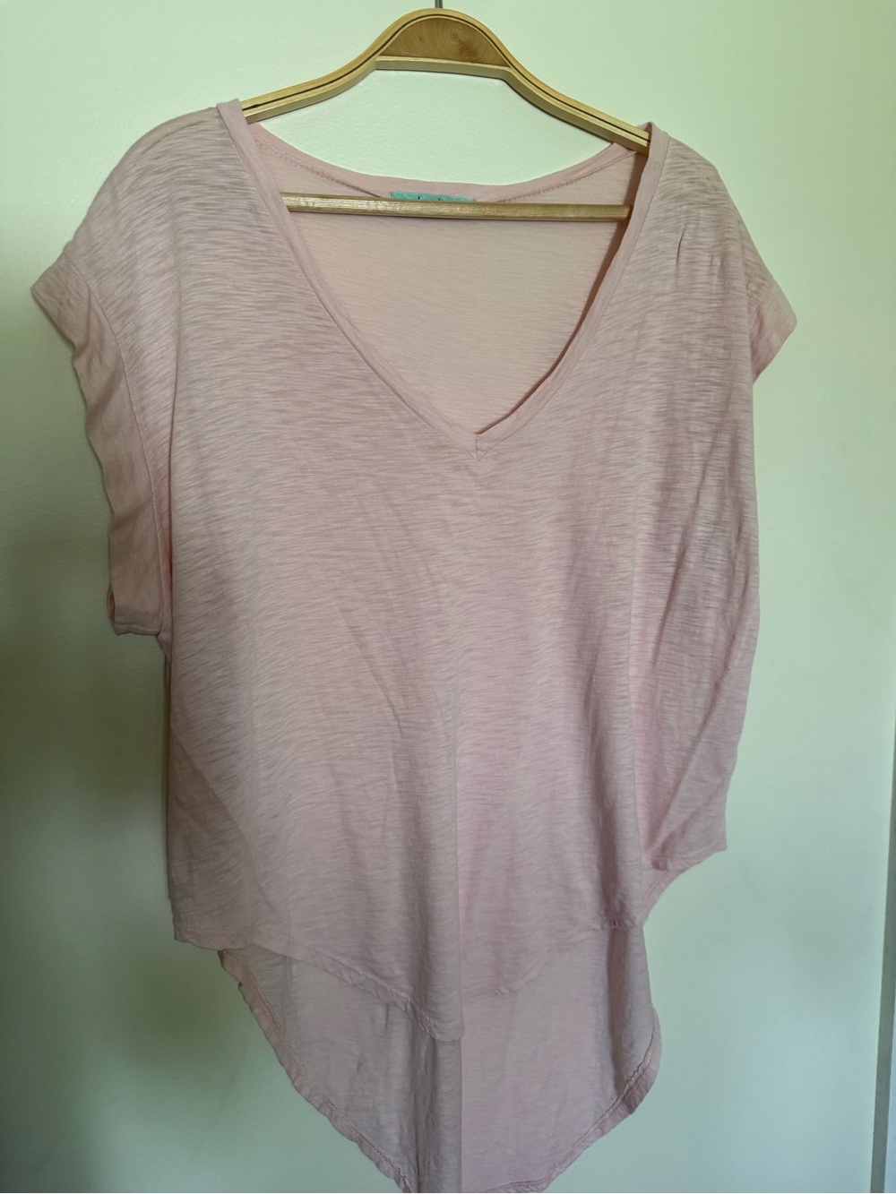 Karlie Pink V Neck Tee